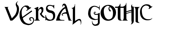 Versal Gothic font preview
